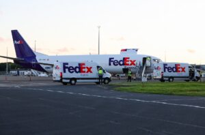FedEx completes first flight to UK's Teesside International